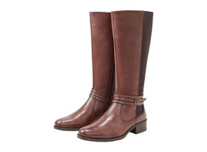 4063136468065 - Große Größen Weitschaftstiefel aus Leder mit Zierschnalle dunkelbraun Gr44 4063136468065 - Große Größen Weitschaftstiefel aus Leder mit Zierschnalle dunkelbraun Gr44