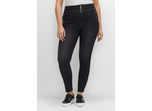 4063136524853 - Große Größen Super Skinny Jeans in Curvy-Schnitt ANNE black Denim Gr46