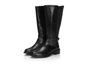 4063136560370 - Große Größen Weitschaftstiefel mit Zierschnalle im Materialmix schwarz Gr39