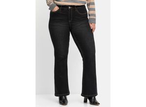 4063136573929 - Große Größen Bootcut-Jeans mit 3D-Catfaces black Denim Gr40