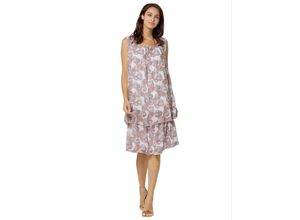 4063136617845 - Große Größen Chiffonkleid in ärmelloser Form mit Paisleydruck ecru bedruckt Gr42