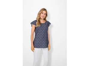 4063136618286 - Große Größen Tunika im Millefleurs-Print mit Flügelärmeln nachtblau gemustert Gr44 4063136618286 - Große Größen Tunika im Millefleurs-Print mit Flügelärmeln nachtblau gemustert Gr44