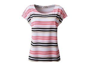 4063136618460 - Große Größen Tunika aus Crêpe mit Streifen rosé gestreift Gr48