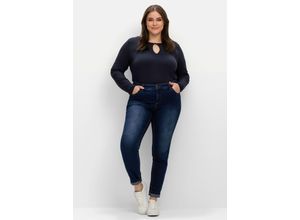 4063136665686 - Große Größen Skinny Jeans in Curvy-Schnitt SUSANNE dark blue Denim Gr56