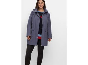 4063136667680 - Große Größen Outdoor-Parka mit abnehmbarer Kapuze indigo Gr40