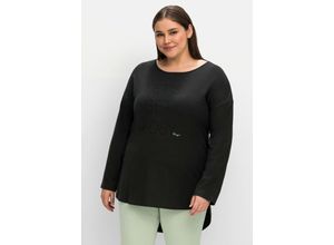 4063136724925 - Große Größen Relax-Shirt mit verlängerter Rückenpartie anthrazit Gr48 50