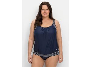 4063136736539 - Große Größen Tankini-Top in Oversized-Form mit Streifendetails marine gestreift Gr40B