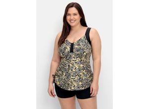 4063136737314 - Große Größen Tankini-Oberteil im Paisleymuster mit Raffung seitlich schwarz Gr48E 4063136737314 - Große Größen Tankini-Oberteil im Paisleymuster mit Raffung seitlich schwarz Gr48E