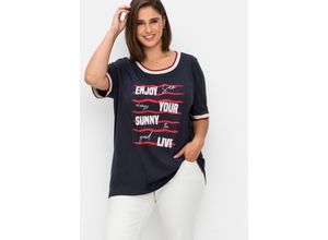4063136755271 - Große Größen Shirt mit Wordingprint und Kontrastbündchen nachtblau bedruckt Gr56 58 4063136755271 - Große Größen Shirt mit Wordingprint und Kontrastbündchen nachtblau bedruckt Gr56 58