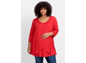 4063136788651 - Große Größen Stillshirt in Layer-Optik mit Raffung am Ausschnitt mohnrot Gr44 46 4063136788651 - Große Größen Stillshirt in Layer-Optik mit Raffung am Ausschnitt mohnrot Gr44 46