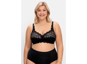 4063136872374 - Große Größen Spitzen-BH ohne Bügel im Doppelpack schwarz+weiß Gr95F