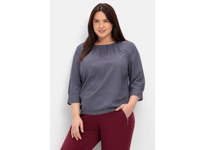 4063136883554 - Große Größen Tunika mit Minimalprint und Gummizugbund nachtblau gemustert Gr60 4063136883554 - Große Größen Tunika mit Minimalprint und Gummizugbund nachtblau gemustert Gr60