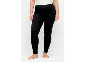 4063136887859 - Große Größen Leggings im Doppelpack mit Stretchbund rot+schwarz Gr40