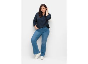 4063136895175 - Große Größen Bootcut-Jeans mit Catfaces und Shaping-Einsatz blue Denim Gr54