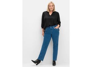 4063136895328 - Große Größen Bodyforming Jeans mit Gummibund und Shaping-Einsatz blue Denim Gr44