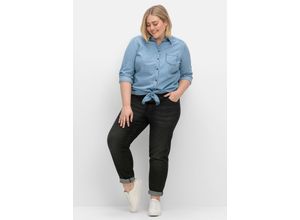 4063136895861 - Große Größen Schmale High-Waist-Jeans in Curvy-Schnitt ANNE black Denim Gr42 4063136895861 - Große Größen Schmale High-Waist-Jeans in Curvy-Schnitt ANNE black Denim Gr42
