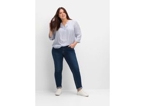 4063136895953 - Große Größen Schmale Jeans in Curvy-Schnitt VERENA dark blue Denim Gr40