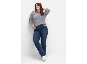 4063136896486 - Große Größen Bootcut-Jeans in Curvy-Schnitt SUSANNE dark blue Denim Gr46