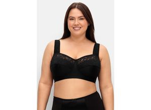 4063136902668 - Große Größen Entlastungs-BH mit transparenter Spitze ohne Bügel schwarz Gr95C