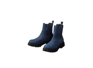 4063136923076 - Große Größen Weitschaft-Stiefelette mit Stretcheinsatz blau Gr37