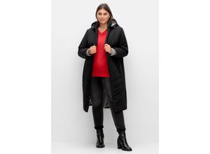 4063136930173 - Große Größen Steppmantel mit seitlichen Reißverschlüssen schwarz Gr44