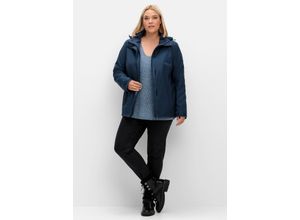 4063136933778 - Große Größen 3-in-1-Winterjacke mit Fleece-Innenjacke dunkelblau Gr42