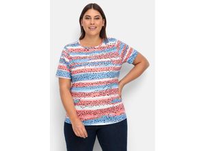 4063136941940 - Große Größen Jerseyshirts im Doppelpack 1x uni 1x gestreift flamingo bedruckt + nachtblau Gr54 4063136941940 - Große Größen Jerseyshirts im Doppelpack 1x uni 1x gestreift flamingo bedruckt + nachtblau Gr54