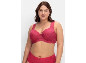 4063136947102 - Große Größen Bügel-BH mit Stickerei-Spitze allover orchidee Gr85F