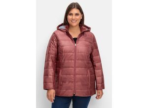 4063136952427 - Große Größen Leicht wattierte Steppjacke mit Kapuze altrosa Gr50