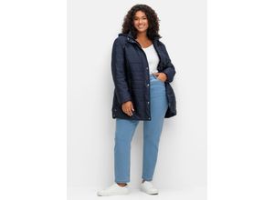 4063136956234 - Große Größen Gerade Jeans im extrahohen Paperbag-Schnitt light blue Denim Gr42