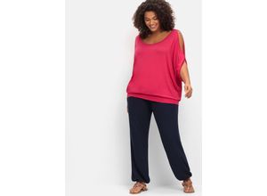 4063137004774 - Große Größen Jerseyhose mit Smokbund und Gummibündchen marine Gr50 4063137004774 - Große Größen Jerseyhose mit Smokbund und Gummibündchen marine Gr50