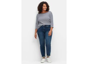 4063137004903 - Große Größen Skinny Stretch-Jeans mit Bodyforming-Effekt dark blue Denim Gr40