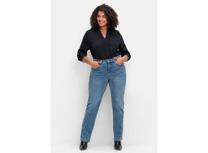 4063137006235 - Große Größen Gerade Stretch-Jeans mit Bodyforming-Effekt blue Denim Gr42