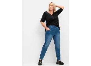 4063137014902 - Große Größen Jeggings mit breitem Gummibund blue Denim Gr40