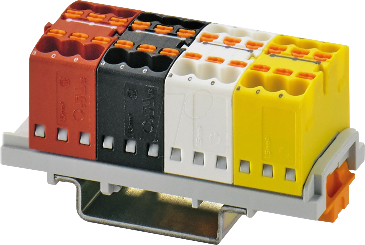 4063151230456 - PTFIX 15-KNX-NS35 1187192 Verteilerblock Polzahl (num) 24 014 mm² 15 mm² Mehrfarbig 1 Set