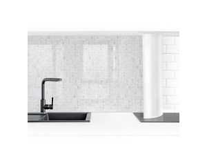 4063307291461 - Micasia - Küchenrückwand - Mosaikfliese Mamoroptik Bianco Carrara Größe HxB 50x50cm Material Smart