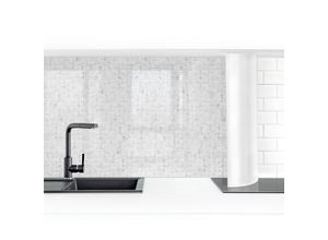 4063307291782 - Micasia - Küchenrückwand - Mosaikfliese Mamoroptik Bianco Carrara Größe HxB 70x50cm Material Smart