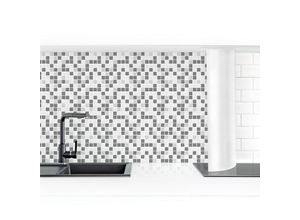 4063307294707 - Micasia - Küchenrückwand - Mosaikfliesen Grau Größe HxB 70x250cm Material Smart