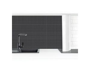 4063307299160 - Micasia - Küchenrückwand - Mosaikfliesen Schwarz Matt Größe HxB 50x150cm Material Smart