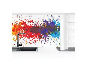 4063307320420 - Micasia - Küchenrückwand - Rainbow Splatter i Größe HxB 60x50cm Material Smart