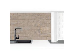 4063307344273 - Micasia - Küchenrückwand - Ziegel Tapete Beton Größe HxB 50x100cm Material Smart