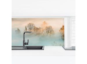 4063307748828 - Micasia - Küchenrückwand - Nebel bei Sonnenaufgang Größe HxB 60cm x 210cm Material Smart