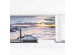 4063307753709 - Micasia - Küchenrückwand - Blick über Wolken und Berge Größe HxB 40x140cm Material Smart