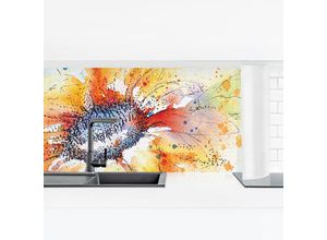 4063307776524 - Micasia - Küchenrückwand - Painted Sunflower Größe HxB 40x140cm Material Smart