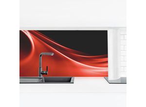 4063307779327 - Micasia - Küchenrückwand - Red Wave Größe HxB 40x140cm Material Smart