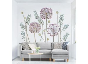 4063307944152 - Micasia - Fototapete - Allium Illustration - Fototapete Quadrat Größe HxB 192cm x 192cm