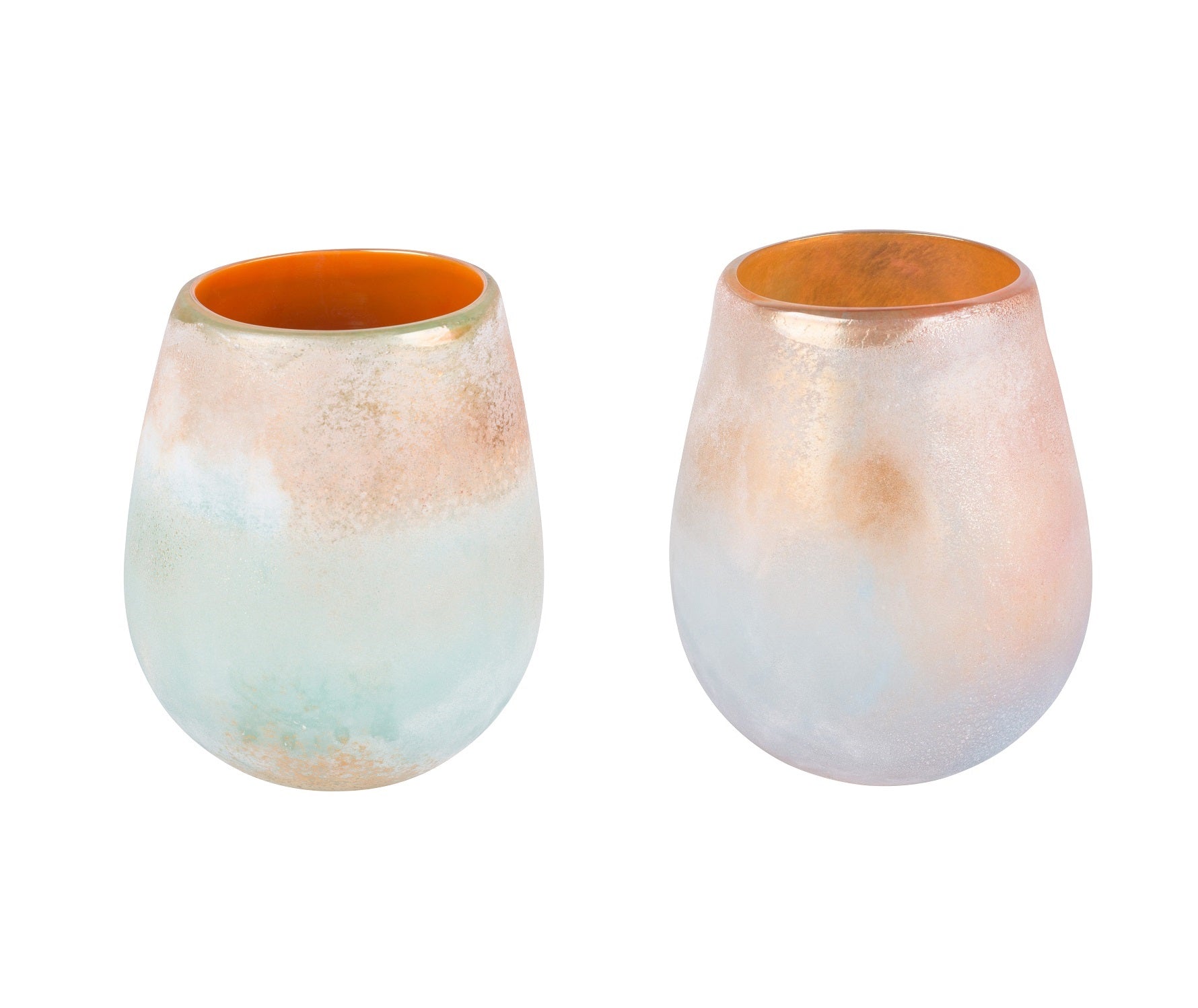 4063325028124 - Windlicht Glas Sand gestrahlt Attitude rosa gold 155cm Maritim