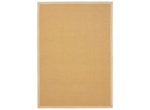 4063375004093 - Sisalteppich CARPETFINE Sisal Teppiche Gr B L 140 cm x 200 cm 5 mm 1 St beige Esszimmerteppiche mit farbiger Bordüre Anti Rutsch Rückseite