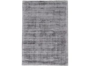 4063375023469 - Teppich CARPETFINE Ava Viskoseteppich Teppiche Gr B L 160 cm x 230 cm 13 mm 1 St grau (hellgrau) Esszimmerteppiche Seidenoptik leichter Glanz auch als Läufer erhältlich