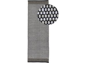 4063375024725 - Läufer CARPETFINE Kelim Mia Teppiche Gr B L 80 cm x 400 cm 6 mm 1 St beige Kurzflor-Läufer Baumwolle Wendeteppich